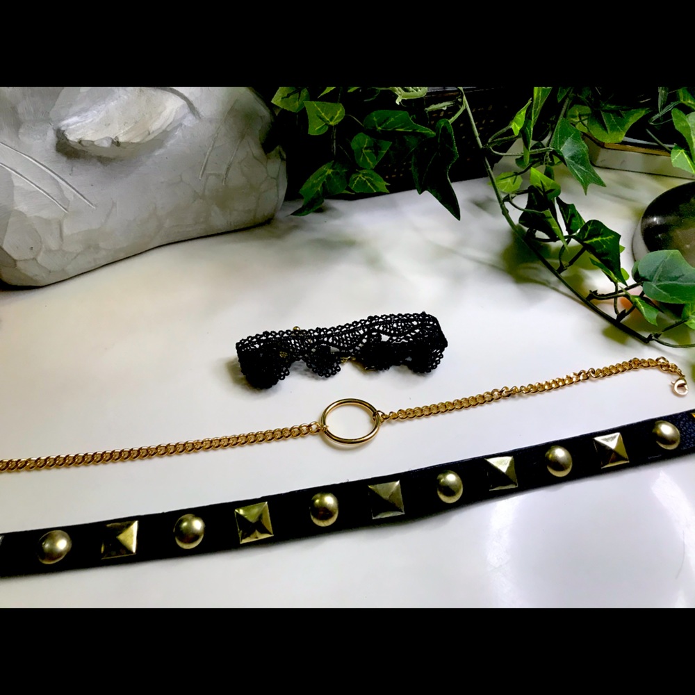 2 Chokers and a Bracelet